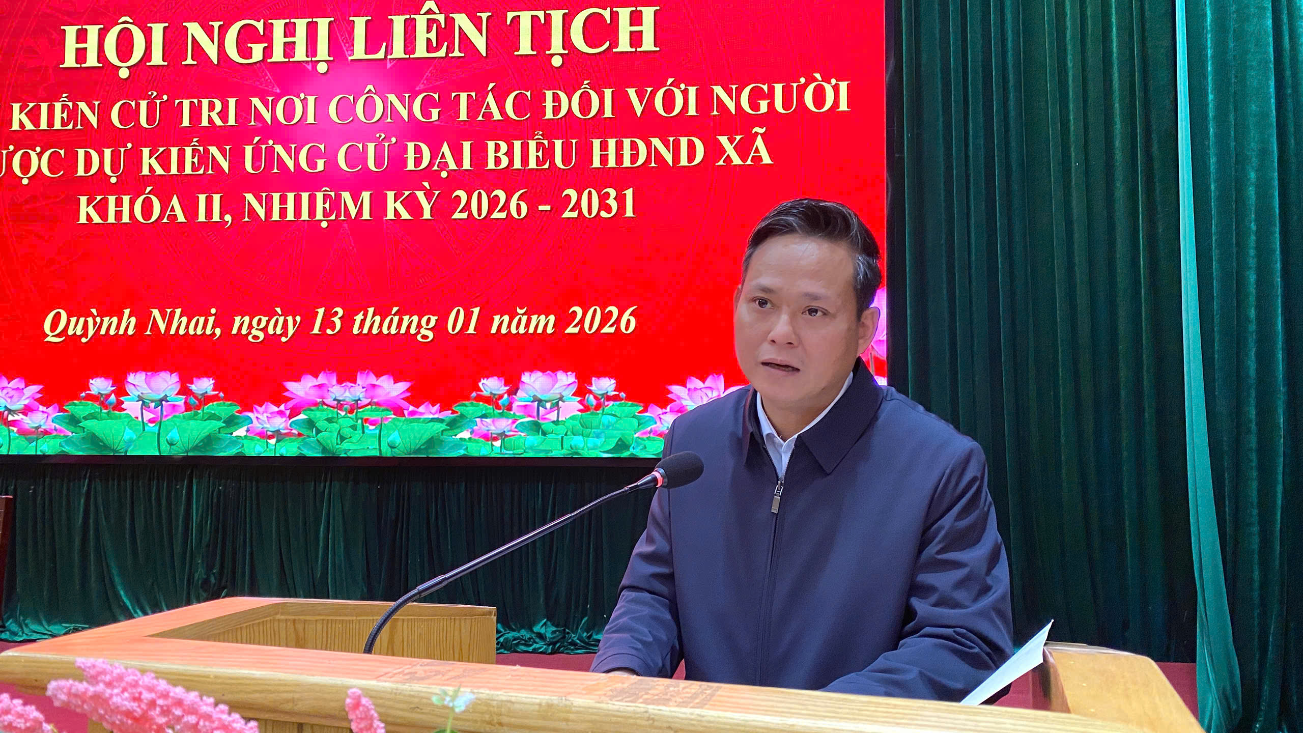 Hội nghị liên tịch lấy ý kiến cử tri nơi công tác đối với người được dự kiến ứng cử đại biểu HĐND xã Quỳnh Nhai, nhiệm kỳ 2026–2031