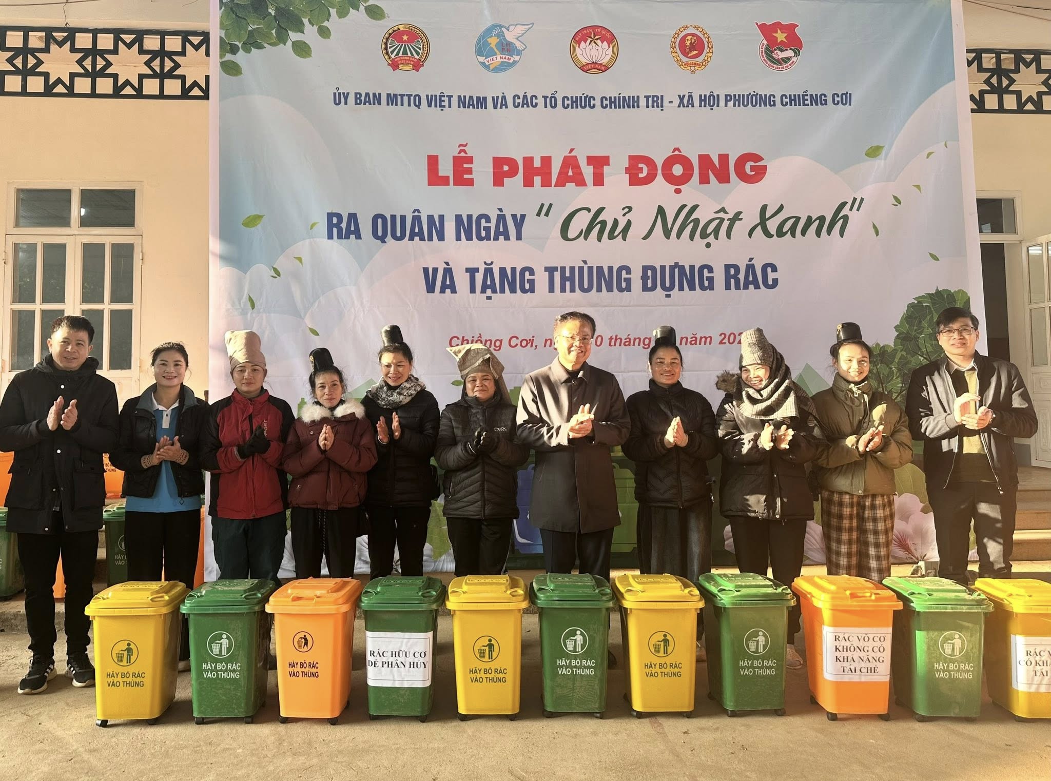 Phường Chiềng Cơi tổ chức Lễ phát động ra quân ngày “Chủ nhật xanh” 