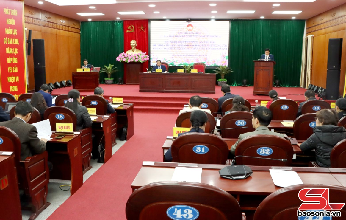 Hội nghị hiệp thương lần thứ hai lập danh sách sơ bộ người ứng cử đại biểu HĐND tỉnh khóa XVI