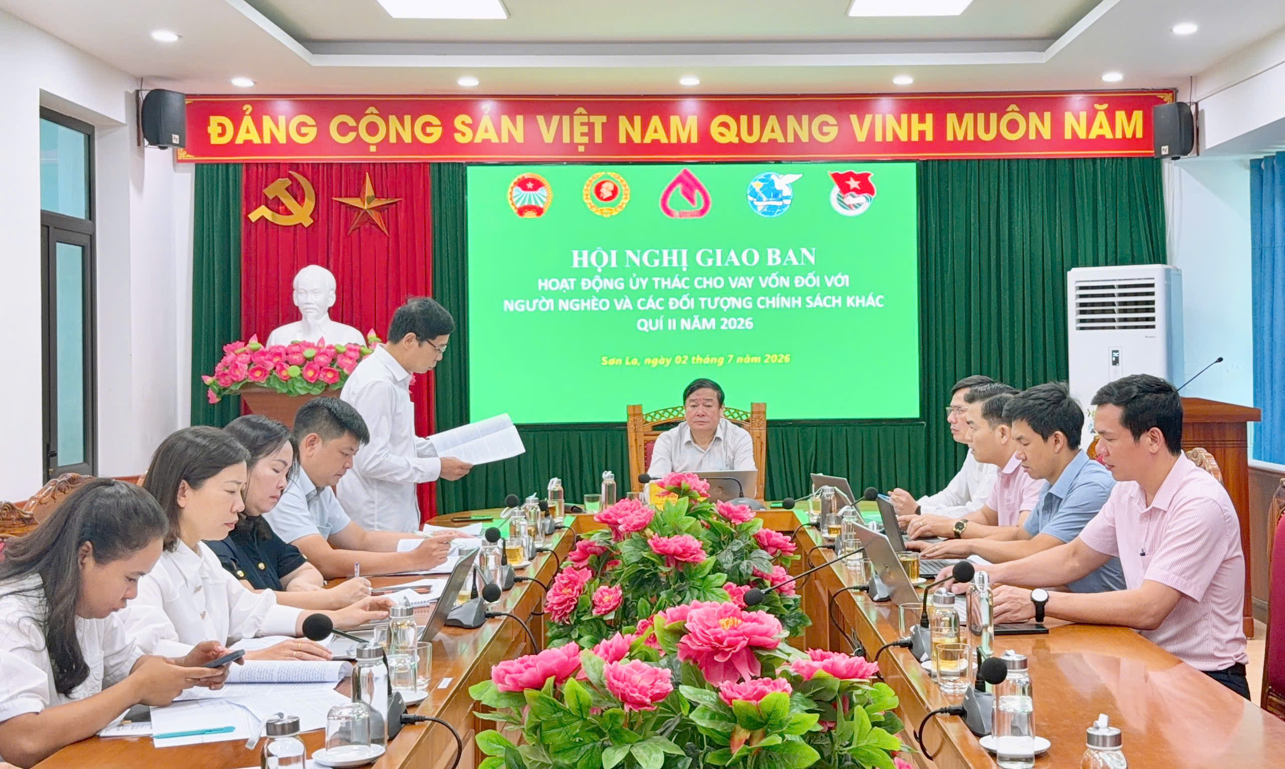 Ngân hàng Chính sách xã hội Chi nhánh tỉnh Sơn La giao ban công tác ủy thác quý II năm 2026