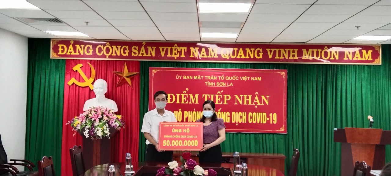 Công ty TNHH MTV Xổ số kiến thiết tỉnh ủng hộ phòng, chống Covid - 19 